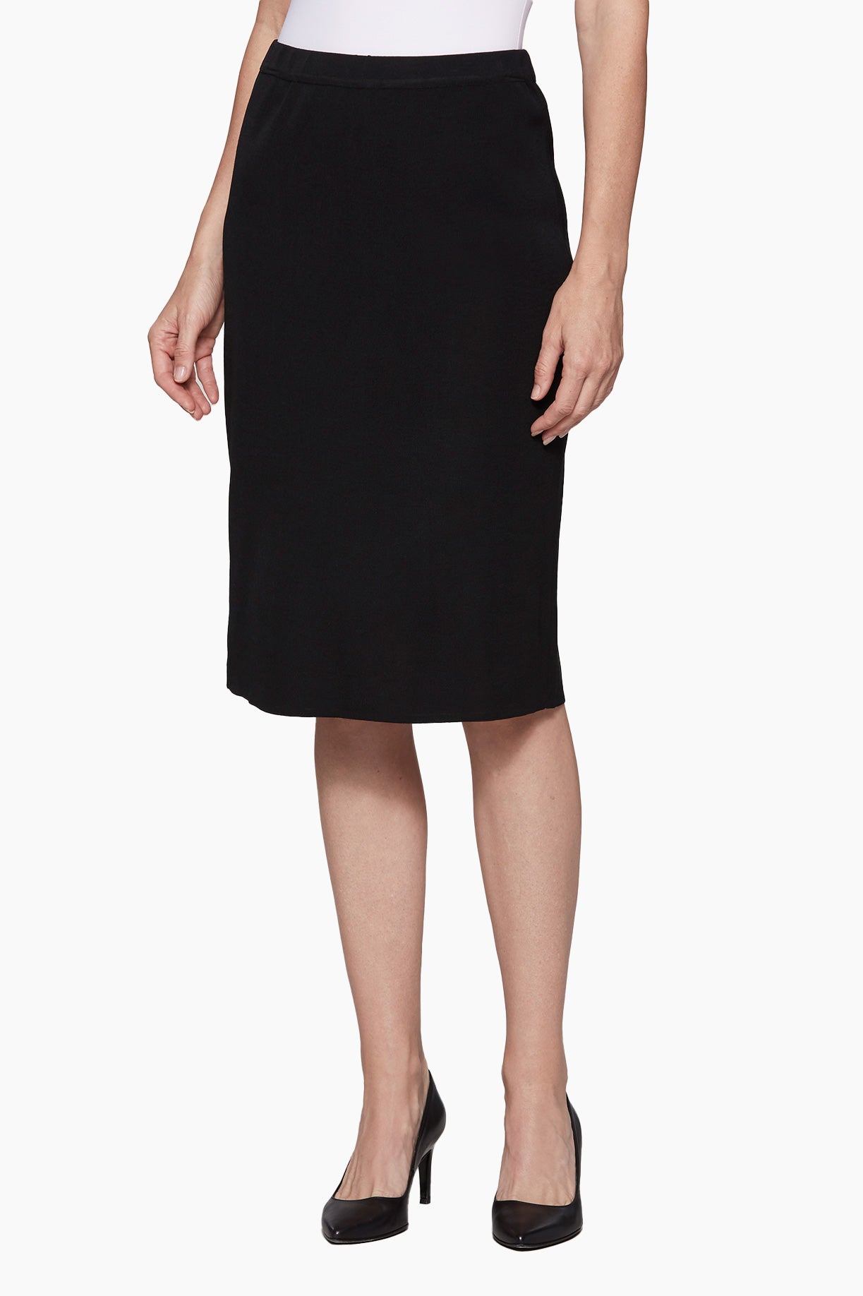 Black Pencil Skirt - Business Professional Skirt | Ming Wang Knits
